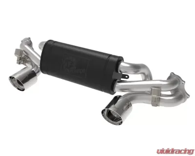 aFe Power Mach Force-Xp 2-1/4" - 2-1/2" 304 Stainless Steel Catback Exhaust System w/ Polished Tips Porsche 718 Cayman GT4 H6 4.0L 2020+ - 49-36443-P
