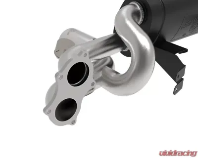 aFe Power Mach Force-Xp 2-1/4" - 2-1/2" 304 Stainless Steel Catback Exhaust System w/ Polished Tips Porsche 718 Cayman GT4 H6 4.0L 2020+ - 49-36443-P