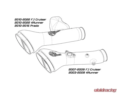 aFe Power Momentum GT Cold Air Intake System with Pro 5R Filter for Toyota FJ Cruiser, 4Runner, Land Cruiser Prado 2003+ - 50-70095R