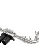 aFe Power Mach Force-Xp 2 1/2" to 2" 304 Stainless Steel Catback Exhaust Sytem with Black Tips Porsche 991 | 991.2 GT3 2014-2019                                     - 49-36450-B - Image 5