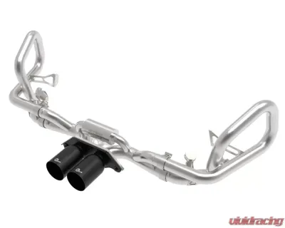 aFe Power Mach Force-Xp 2 1/2" to 2" 304 Stainless Steel Catback Exhaust Sytem with Black Tips Porsche 991 | 991.2 GT3 2014-2019 - 49-36450-B