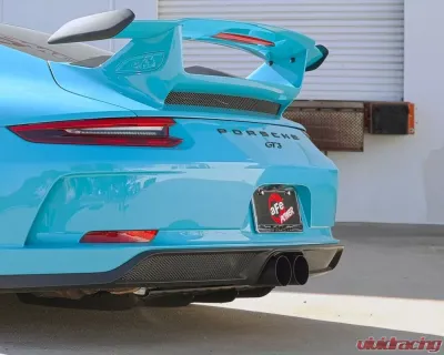 aFe Power Mach Force-Xp 2 1/2" to 2" 304 Stainless Steel Catback Exhaust Sytem with Black Tips Porsche 991 | 991.2 GT3 2014-2019 - 49-36450-B