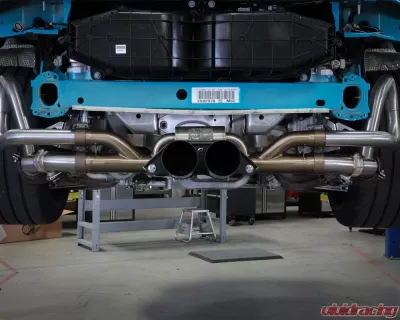 aFe Power Mach Force-Xp 2 1/2" to 2" 304 Stainless Steel Catback Exhaust Sytem with Black Tips Porsche 991 | 991.2 GT3 2014-2019 - 49-36450-B