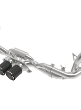 aFe Power Mach Force-Xp 2 1/2" to 2" 304 Stainless Steel Catback Exhaust Sytem with Carbon Fiber Tips Porsche 991 | 991.2 GT3 2014-2019                                     - 49-36450-C - Image 5