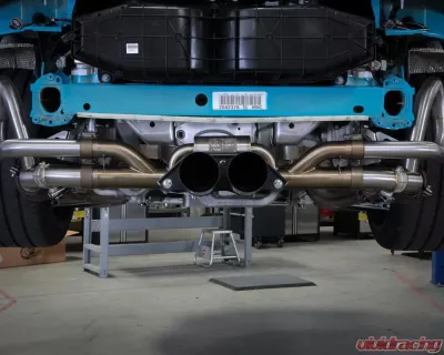 aFe Power Mach Force-Xp 2 1/2" to 2" 304 Stainless Steel Catback Exhaust Sytem with Brushed Tips Porsche 991 | 991.2 GT3 2014-2019 - 49-36450-H