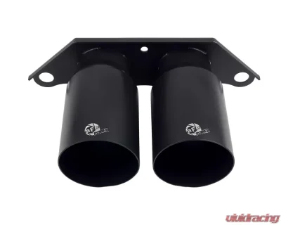 aFe Power Mach Force-Xp 4" 304 Stainless Steel Bolt-On Exhaust Tips Satin Black Porsche 991 | 991.2 GT3 2014-2019 - 49C36435-B