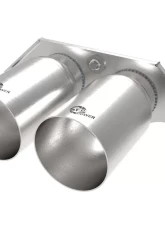 aFe Power Mach Force-Xp 4" 304 Stainless Steel Bolt-On Exhaust Tips Brushed Finish Porsche 991 | 991.2 GT3 2014-2019                                     - 49C36435-H - Image 6