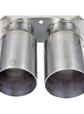 aFe Power Mach Force-Xp 4" 304 Stainless Steel Bolt-On Exhaust Tips Brushed Finish Porsche 991 | 991.2 GT3 2014-2019                                     - 49C36435-H - Image 3