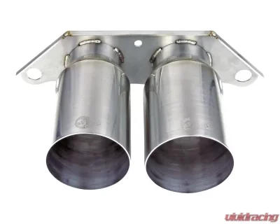 aFe Power Mach Force-Xp 4" 304 Stainless Steel Bolt-On Exhaust Tips Brushed Finish Porsche 991 | 991.2 GT3 2014-2019 - 49C36435-H