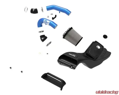 aFe Power Momentum XP Cold Air Intake System (Blue) with Pro DRY S Filter Ford Raptor V6 3.5L 2021-2025 - 50-30072DL