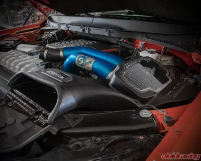aFe Power Momentum XP Cold Air Intake System (Blue) with Pro DRY S Filter Ford Raptor V6 3.5L 2021-2025 - 50-30072DL