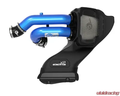 aFe Power Momentum XP Cold Air Intake System (Blue) with Pro DRY S Filter Ford Raptor V6 3.5L 2021-2025 - 50-30072DL