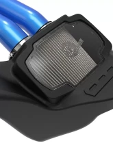 aFe Power Momentum XP Cold Air Intake System (Blue) with Pro DRY S Filter Ford Raptor V6 3.5L 2021-2025                                     - 50-30072DL - Image 7