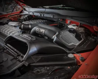 aFe Power Momentum XP Cold Air Intake System (Black) with Pro DRY S Filter Ford Raptor V6 3.5L 2021-2025 - 50-30072D