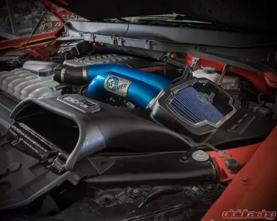 aFe Power Momentum XP Cold Air Intake System (Blue) with Pro 5R Filter Ford Raptor V6 3.5L 2021-2025 - 50-30072RL