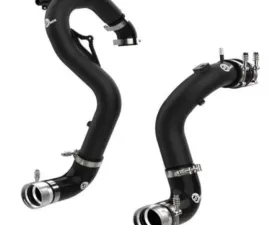 aFe Power Bladerunner Aluminum Hot and Cold Charge Pipe Kit Black Ford Bronco L4 2.3L t 2021-2023