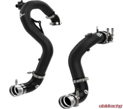 aFe Power Bladerunner Aluminum Hot and Cold Charge Pipe Kit Black Ford Bronco L4 2.3L t 2021-2023 - 46-20574-B