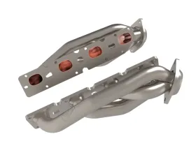 aFe Power Twisted Steel 304 Stainless Steel Short Tube Header with Titanium Ceramic Coating Jeep Grand Cherokee WK2 | Dodge Durango V8-5.7L HEMI 2011-2024