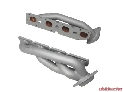 aFe Power Twisted Steel 304 Stainless Steel Short Tube Header with Titanium Ceramic Coating Jeep Grand Cherokee WK2 | Dodge Durango V8-5.7L HEMI 2011-2024 - 48-38029-T