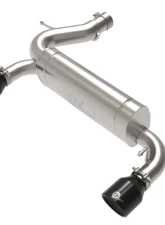 aFe Power Vulcan Series 3"to 2-1/2" 304 Stainless Steel Axleback Exhaust System with Black Tips Ford Bronco L4-2.3L t | V6-2.7L tt 2021-2024                                     - 49-33137-B - Image 5