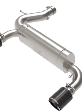 aFe Power Vulcan Series 3"to 2-1/2" 304 Stainless Steel Axleback Exhaust System with Carbon Fiber Tips Ford Bronco L4-2.3L t | V6-2.7L tt 2021-2024                                     - 49-33137-C - Image 5