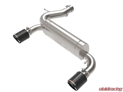 aFe Power Vulcan Series 3"to 2-1/2" 304 Stainless Steel Axleback Exhaust System with Carbon Fiber Tips Ford Bronco L4-2.3L t | V6-2.7L tt 2021-2024 - 49-33137-C