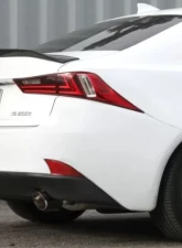 Takeda 2.5 to 3 inch 304 Stainless Steel Catback Exhaust w/Carbon Fiber Tip Lexus IS200t L4 2.0L t 2016-2017                                     - 49-36059-C - Image 2