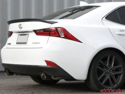 Takeda 2.5 to 3 inch 304 Stainless Steel Catback Exhaust w/Carbon Fiber Tip Lexus IS200t L4 2.0L t 2016-2017 - 49-36059-C