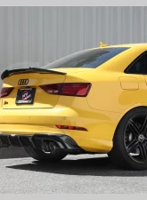 aFe Power Mach Force-Xp Stainless Steel Catback Exhaust System w/ Carbon Fiber Tip Audi S3 L4-2.0L (t) 2015-2020                                     - 49-36442-C - Image 2