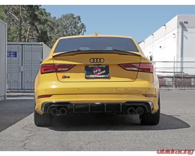 aFe Power Mach Force-Xp Stainless Steel Catback Exhaust System w/ Carbon Fiber Tip Audi S3 L4-2.0L (t) 2015-2020 - 49-36442-C