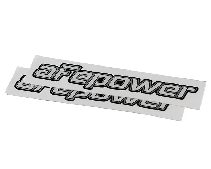 aFe Power Brushed-Silver Mylar Decal (Pair) - 40-10144-MA
