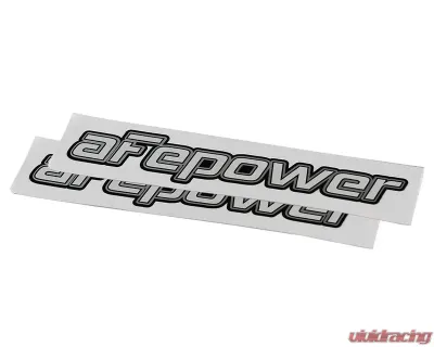 aFe Power Brushed-Silver Mylar Decal (Pair) - 40-10144-MA