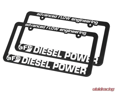aFe Power Diesel License Plate Frame (Pair) - 40-10204-MA