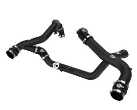 aFe BladeRunner Aluminum Hot and Cold Charge Pipe Kit - Black Ford Explorer | Lincoln Aviator EcoBoost V6 3.0L (tt) 2020-2021