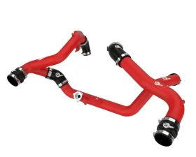 aFe BladeRunner Aluminum Hot and Cold Charge Pipe Kit - Red Ford Explorer | Lincoln Aviator EcoBoost V6 3.0L (tt) 2020-2021