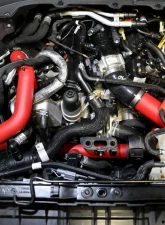 aFe BladeRunner Aluminum Hot and Cold Charge Pipe Kit - Red Ford Explorer | Lincoln Aviator EcoBoost V6 3.0L (tt) 2020-2021                                     - 46-20654-R - Image 6