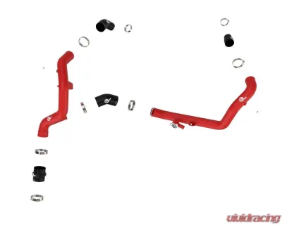 aFe BladeRunner 2-1/4" Aluminum Hot Charge Pipe - Red Ford Explorer | Lincoln Aviator EcoBoost V6 3.0L (tt) 2020-2021 - 46-20658-R