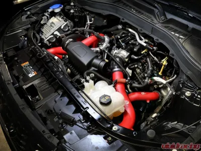 aFe BladeRunner 2-3/4" Aluminum Cold Charge Pipe - Red Ford Explorer | Lincoln Aviator EcoBoost V6 3.0L (tt) 2020-2023 - 46-20659-R
