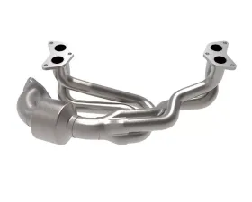 aFe Power Twisted Steel 304 Stainless Steel Header w/ Catalytic Converter Subaru Forester Legacy | Outback 2013-2019