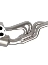 aFe Power Twisted Steel 304 Stainless Steel Header w/ Catalytic Converter Subaru Forester Legacy | Outback 2013-2019                                     - 48-36804-HC - Image 5