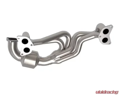 aFe Power Twisted Steel 304 Stainless Steel Header w/ Catalytic Converter Subaru Forester Legacy | Outback 2013-2019 - 48-36804-HC