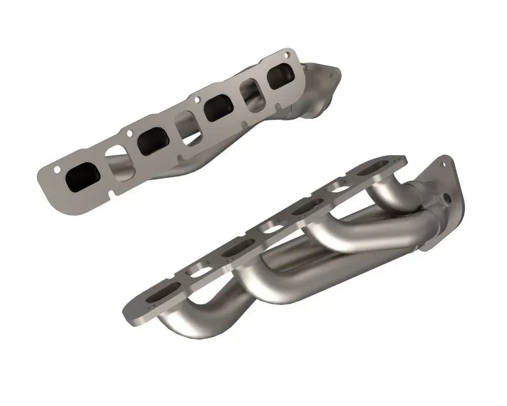 aFe Power Twisted Steel 304 Stainless Steel Short Tube Header with Titanium Ceramic Coating Finish Jeep Grand Cherokee Trackhawk | Dodge Durango SRT Hellcat V8-6.2L sc 2021-2024 - 48-38032-T