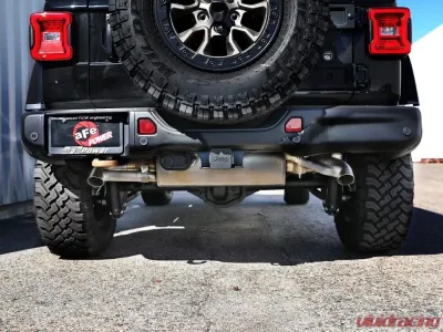 aFe Power Mach Force XP 304 Stainless Steel Exhaust Tip Upgrade Jeep Wrangler 392 V8-6.4L 2021-2024 - 49C38102-H