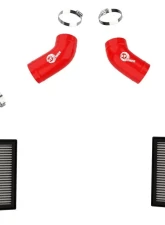 aFe Power Super Stock Induction System Red Edition with Pro DRY S Filters Toyota Tundra V6-3.4L tt 2022-2024                                     - 55-10019DR - Image 2