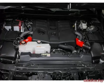 aFe Power Super Stock Induction System Red Edition with Pro DRY S Filters Toyota Tundra V6-3.4L tt 2022-2024 - 55-10019DR