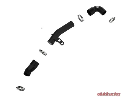 aFe Power Bladerunner 2-1/2 IN Aluminum Hot Charge Pipe Black Hyundai Kona N | Veloster N 2019-2023 - 46-20646-B