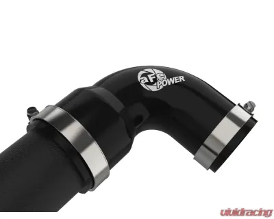 aFe Power Bladerunner 2-1/2 IN Aluminum Hot Charge Pipe Black Hyundai Kona N | Veloster N 2019-2023 - 46-20646-B