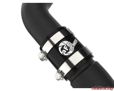 aFe Power Bladerunner 2-1/4 IN to 2-1/2 IN Aluminum Hot Charge Pipe Black Hyundai Veloster N 2019-2022 - 46-20648-B