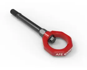 aFe Power Control Front Tow Hook Red Chevrolet C8 Corvette Stingray 2020-2024
