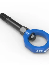 aFe Power Control Front Tow Hook Blue Nissan 370Z | Z 2009-2023-2024                                     - 450-712001-L - Image 5